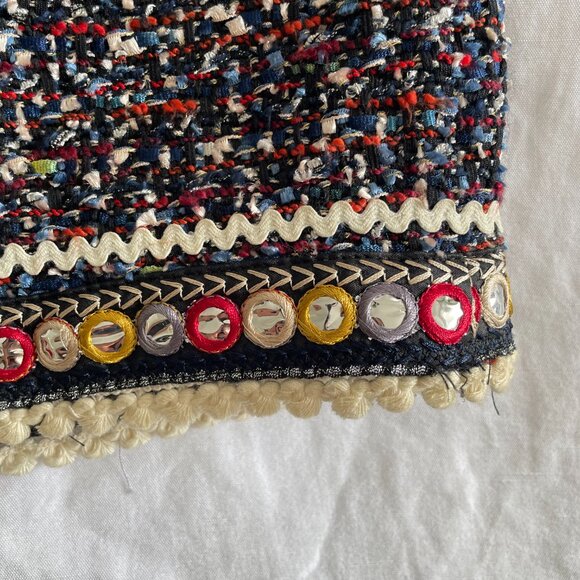 Zara Tweed Knit Multicolor Skirt (sz M) - Picture 4 of 8
